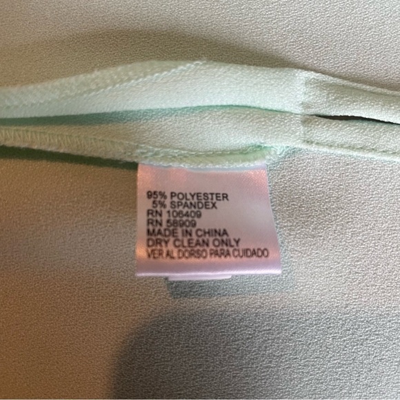 CREMIEUX Long Sleeve Blouse Mint M - Picture 6 of 6